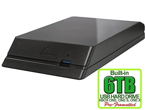 Avolusion HDDGear 6TB (6000GB) USB 3.0 External Gaming Hard Drive (Designed for Xbox One X, Pre-Formatted) - 2 Year Warranty