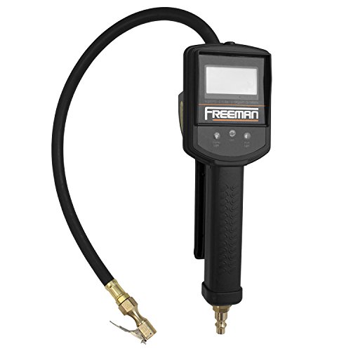 Freeman FS2DTI Digital Tire Inflator with LCD Pressure Gauge and Work Light