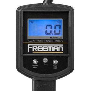 Freeman FS2DTI Digital Tire Inflator with LCD Pressure Gauge and Work Light