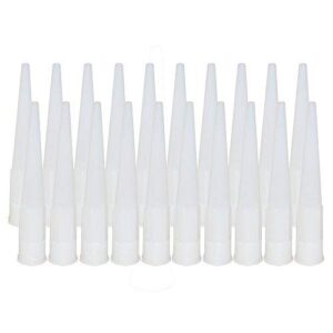 goochan 20-pack caulk nozzles (white / 20 pcs)