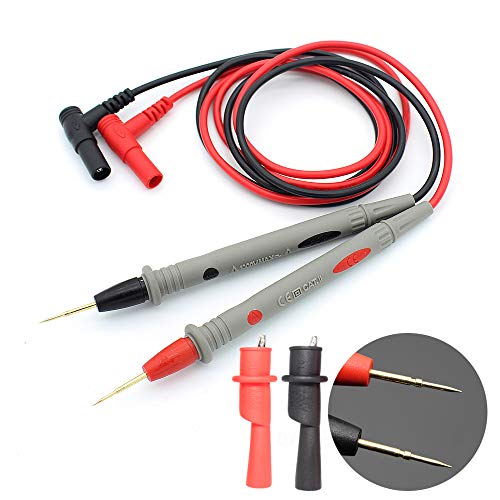 DARKBEAM Multimeter Test Meter Leads with Banana Plug Digital Clamp Tester Voltmeter Probe Test Probes Leads for Multimeter Electronic Test Leads Multimeter Accessories 20A Especially Sharp Model