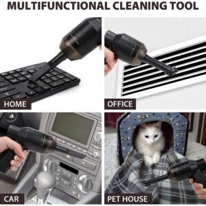 Honlibey New Cordless Mini Computer Vacuum, Portable Vacuum Cleaner Car Vacuum Dust Kit - Cleaning Dust, Hairs, Crumbs, Scraps, Ash for Laptop, Keyboard, Computer,Car, Pet House, Sewing Machine