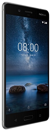 Nokia 8 64GB Single-SIM Android (GSM only, No CDMA) Factory Unlocked 4G/LTE Smartphone (Silver) - International Version