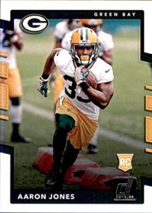 2017 donruss #385 aaron jones green bay packers rookie football card