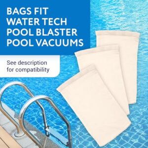 IMPRESA Products 10-Pack Micro Filter Bags Fits Water Tech Pool Blaster Pool Vacuum Cleaners…