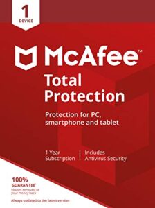 mcafee 2019 total protection|1 device|pc/mac/android/smartphones|activation code by post