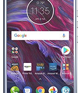 Moto X (4th Generation) - with hands-free Amazon Alexa – 32 GB - Unlocked – Sterling Blue - Prime Exclusive - with Lockscreen Offers & Ads