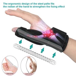 Lolicute Tenosynovitis Brace Trigger Thumb Splint Thumb Spica Splint Thumb Wrist Splint/Brace Wrist and Thumb Brace Baseball Thumb Guard Catching