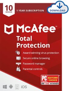 mcafee 2019 total protection|10 devices|pc/mac/android/smartphones|activation code by post