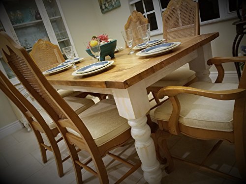 Farm Table with Spindle Legs - Solid Wood Trinity Class Table