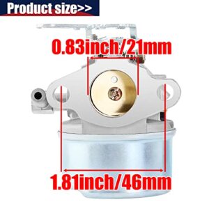 QAZAKY 640084B Carburetor Compatible with Tecumseh 632107 632107A 632536 640084 640084A 640105 640299 640299A 640299B HSK50 HS50 HSSK40 HSSK50 HSSK55 LH195SA LH195SP OHSK110 OHSK120 OHSK125 4HP 5HP