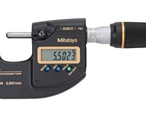 Mitutoyo 293-100-10 Sub-Micron Digimatic Micrometer, 0-25mm Range, 0.0001mm/0.0005mm Resolution