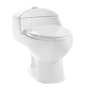 swiss madison sm-1t803 chateau elongated toilet dual flush 0.8/1.28 gpf (soft closing quick release seat included)