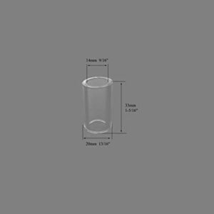 RIVERWELD Insulated Glass Cup (9/16" x 1-5/16") Wedge Collet Tungsten Apdapter Gas Saver (0.040" & Ø1.0mm) (1/16" & Ø1.6mm) (3/32" & Ø2.4mm) (1/8" & Ø3.2mm) Kit for WP 17 18 26 TIG Welding Torch 11pcs