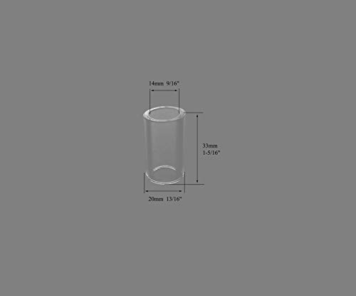 RIVERWELD Insulated Glass Cup (9/16" x 1-5/16") Wedge Collet Tungsten Apdapter Gas Saver (0.040" & Ø1.0mm) (1/16" & Ø1.6mm) (3/32" & Ø2.4mm) (1/8" & Ø3.2mm) Kit for WP 17 18 26 TIG Welding Torch 11pcs