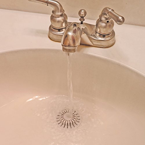 DANCO Universal Bathroom Sink Suction Cup Hair Catcher Strainer and Snare | For Pop-Up Stoppers | White | 2 Pack (10769)