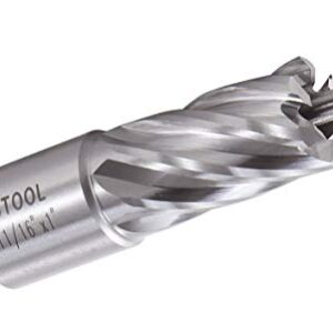 ACTOOL 11/16" Diameter × 1" Depth of Cut HSS ANNULAR Cutter with 3/4'' Weldon Shank