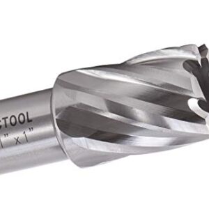 ACTOOL 1" Diameter × 1" Depth of Cut HSS ANNULAR Cutter with 3/4'' Weldon Shank