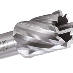 ACTOOL 1-1/8" Diameter × 1" Depth of Cut HSS ANNULAR Cutter with 3/4'' Weldon Shank