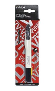 vvivid premium retractable precision balanced multi-use craft utility knife for vinyl, paper and hobby cutting (3 pieces)