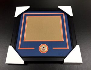 new york mets medallion frame kit 8x10 photo double mat horizontal