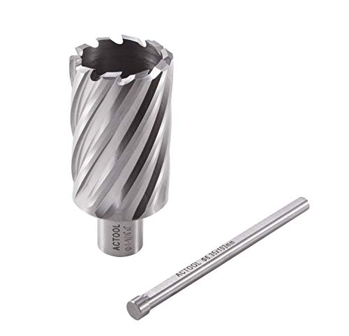 ACTOOL 1-9/16" Diameter × 2" Depth of Cut HSS ANNULAR Cutter with 3/4'' Weldon Shank