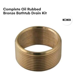 Dorence | Bathtub Drain Kit | Delta Bathtub Drain | All Brass Lift and Turn Easy Installation | Tub Drain Assembly Conversion Kit | Trim Waste and Single Hole Overflow Face Plate (Chrome)