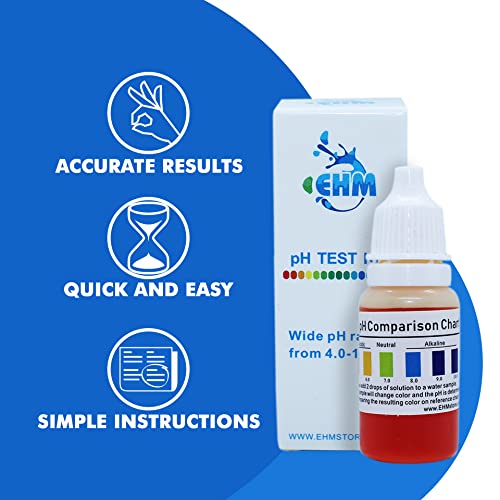 Ph Test Liquid Kit for Drinking Water Measures pH Level of Water More Accurately Than Test Strips pH Starter Kit Drops Easy to Use