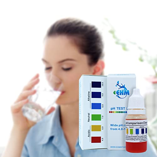 Ph Test Liquid Kit for Drinking Water Measures pH Level of Water More Accurately Than Test Strips pH Starter Kit Drops Easy to Use