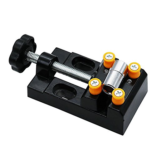 Yakamoz Universal Mini Drill Press Vise Clamp Table Bench Vice for Jewelry Walnut Nuclear Watch Repairing Clip On DIY Sculpture Craft Carving Bed Tool