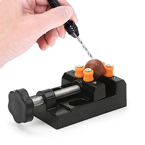 Yakamoz Universal Mini Drill Press Vise Clamp Table Bench Vice for Jewelry Walnut Nuclear Watch Repairing Clip On DIY Sculpture Craft Carving Bed Tool