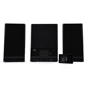 onn cd mini stereo system with bluetooth wireless technology, fm radio and remote control