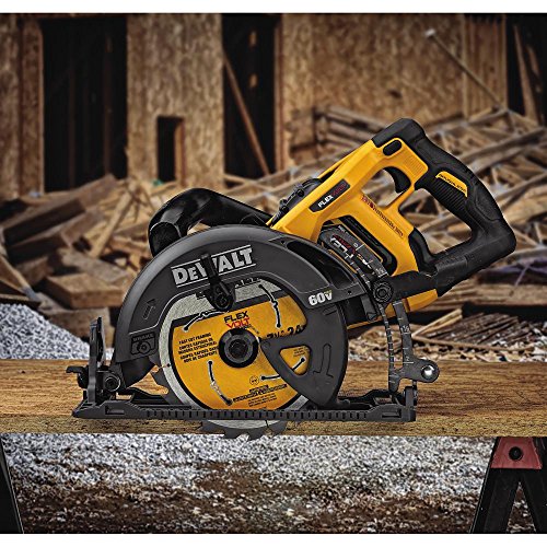 DEWALT FLEXVOLT 60V MAX* Circular Saw Kit, 7-1/4-Inch, Worm Style, 9.0Ah Battery (DCS577X1)