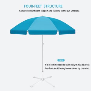 MILIMOLI Portable Foldable Beach Umbrella Stand - Outdoor Sunshade Anchor - Adjustable Patio Umbrella Base Holder - Rust Free Umbrella Base - Tempered Iron Patio Umbrella Stand
