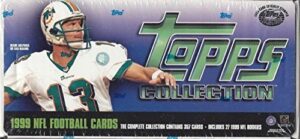 1999 topps nfl football factory sealed 357 card complete mint set loaded with stars and hall of famers