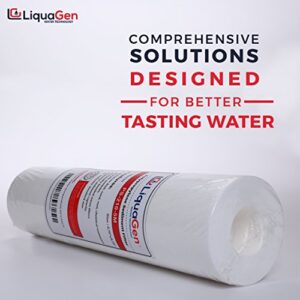 LiquaGen- 5 Micron Polypropylene Sediment Water Filter (2.5" x 10") Compatible for Any Standard RO Unit | 1 PCS | Whole House Water Filter for Water Purifier's | Home Water Filter