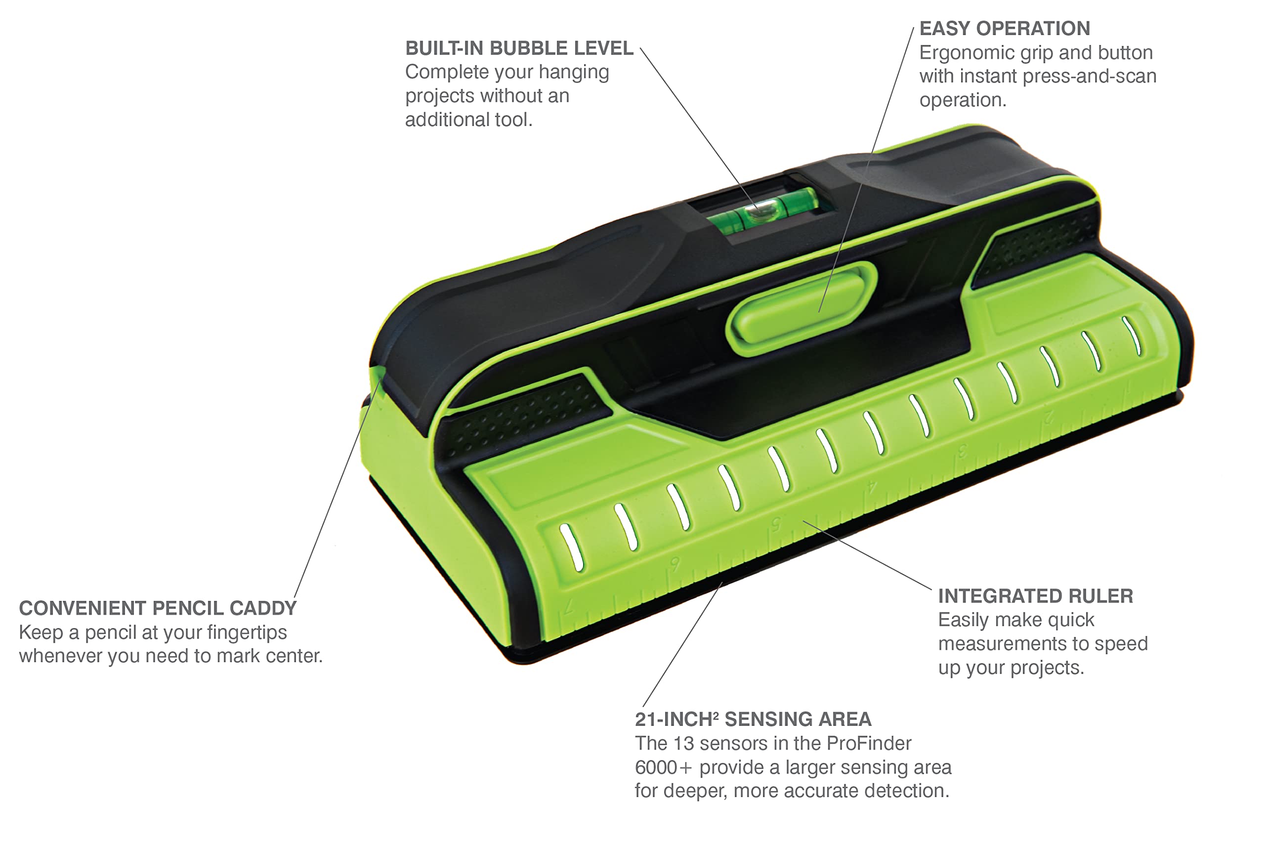 Precision Sensor ProFinder 6000+ Professional Stud Finder