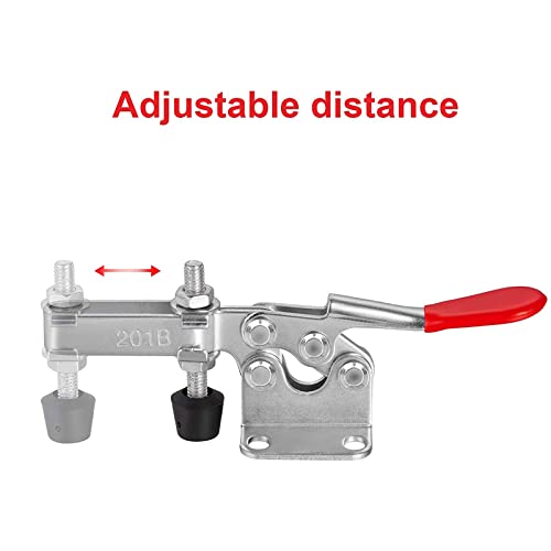 Accessbuy Toggle Clamp Hold Down Clamp 220Lbs Holding Capacity Antislip Horizontal Quick Release Toggle Clamp 4 Pack