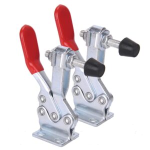 accessbuy toggle clamp 225d 500lbs holding capacity heavy duty large hold down clamp quick-release horizontal clamp（2pack)