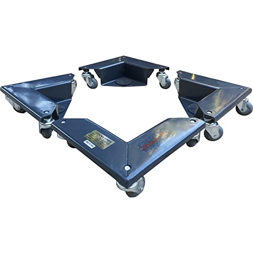 Pake Handling Tools - Low Profile Desk Cabinet Corner Mover Dolly Furniture Dollies 3 Wheel Dolly (Set of 4) 1320 lb. Capacity Quiet PU Roller Premium Ball Bearing Industrial Standard