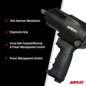 AirCat Pneumatic Tools 1431: 1/2-Inch Impact Wrench 1,000 ft-lbs - Standard Anvil