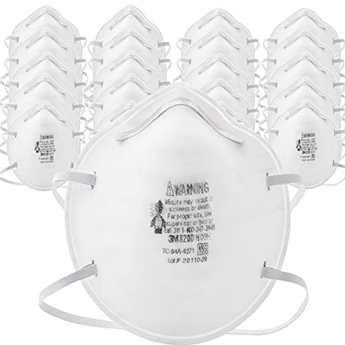 3M Personal Protective Equipment 50051131070238 8200 N95 Disposable Particulate Respirator, 20/Dispenser (Pack of 20)