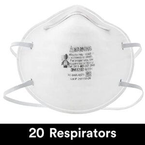 3M Personal Protective Equipment 50051131070238 8200 N95 Disposable Particulate Respirator, 20/Dispenser (Pack of 20)