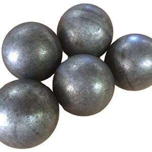 Hollow 3" steel ball weldable DIY project component (5-pack)