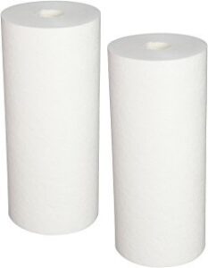 cfs – 2 pack heavy duty sediment water filter cartridges compatible dgd-5005 models – remove bad taste & odor – whole house replacement water filter cartridge - white