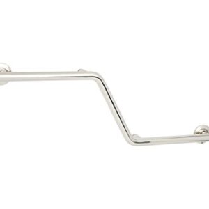 Seachrome Bathroom Grab Bar, 38 inch Stainless Steel, Right Handed Zuma Bar, 1 1/4 inch Diameter, Handicap Grab Bar, Safety Rail, Satin Stainless (Model: GWR-3638-QCR-SS)