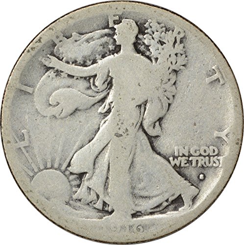 1916-S Walking Liberty Half Dollar, AG, Uncertified