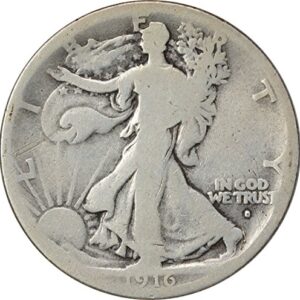 1916-D Walking Liberty Half Dollar G Uncertified