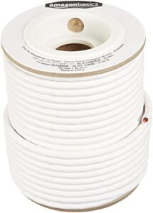 amazon basics 14-gauge audio speaker wire cable - 99.9% oxygen-free copper, 100 feet, , black