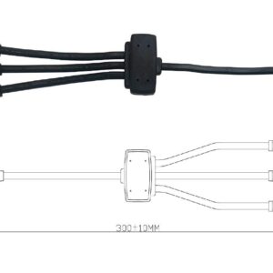 Sunway Solar Battery Charger SAE Adapters Connector,Solar Panel Combiner 3 to 1 Extension Wire for Expanding Solar Panel Battery Charger & Maintainer to One 12 Volt Battery